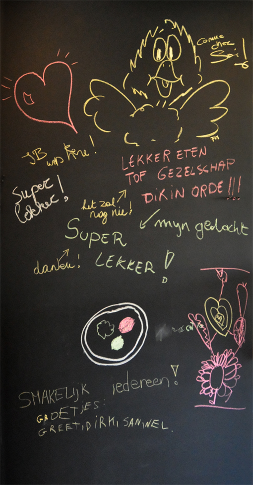 Gastenbord weer proper