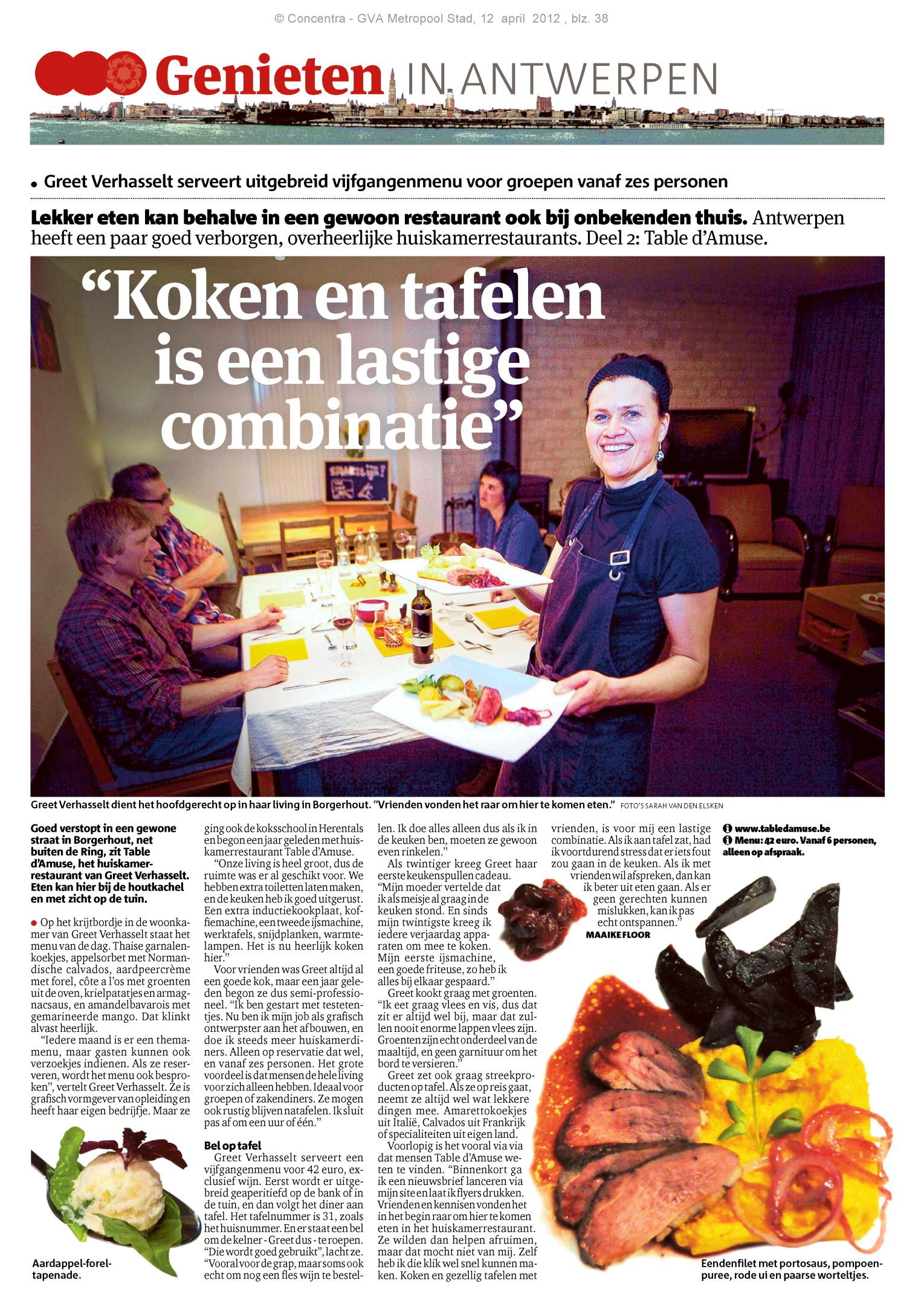 We staan in Gazet Van Antwerpen!