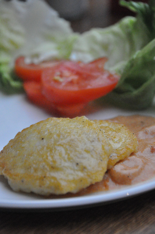 Een hamburgertje van coquilles