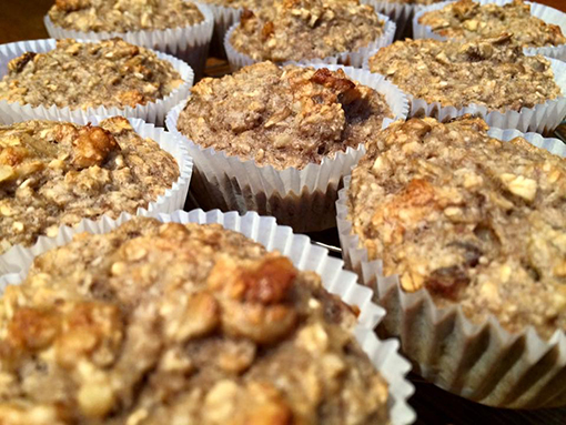 Bananenmuffins: zonder boter, gluten of suiker en toch pokkelekker