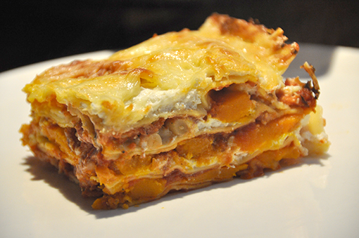 Pompoenlasagne